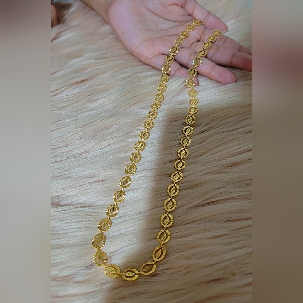24K Dubai Gold plated Long Chain 30-33 inches